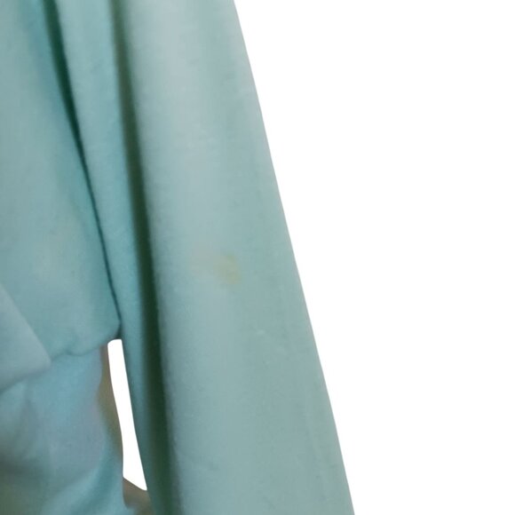 1OF1 Large Vintage Mint Green Turtleneck Top Single Stitch Long Sleeve 1970's - Picture 4 of 8